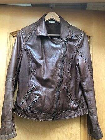 Schaf- Lederjacke Gr. 38 mit kleinem Makel