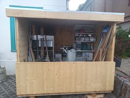 Holzhütte Marktstand Verkaufsstand