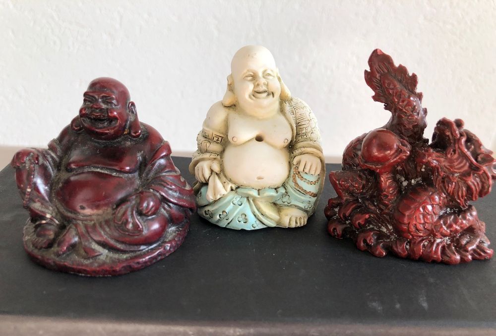 Statuette: Buddha Kuberas und Drachen Figur, chinesische – Usato da Dottikon venduto da 6571 3
