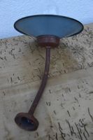 AnNo10 Alte Emaille Lampe/Hof Lampe/ Bauernhof