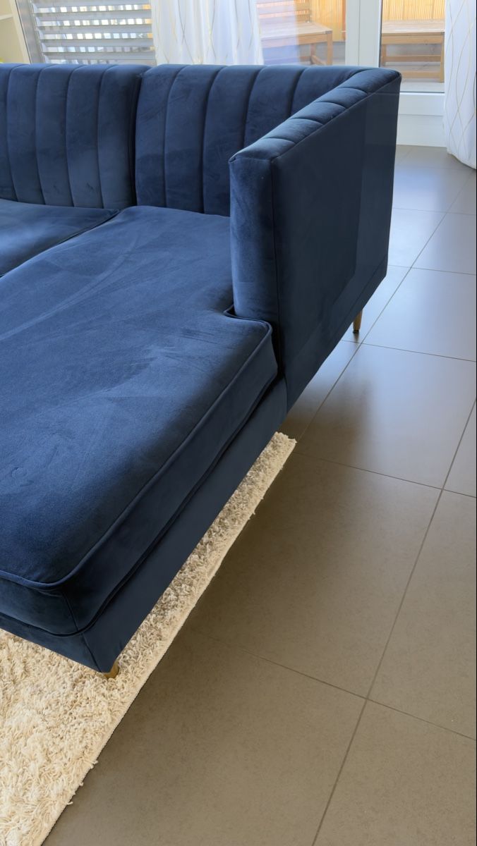 Divani: Sofa Blau Samt/Velours – Usato da Zürich venduto da elv_v7lw 2