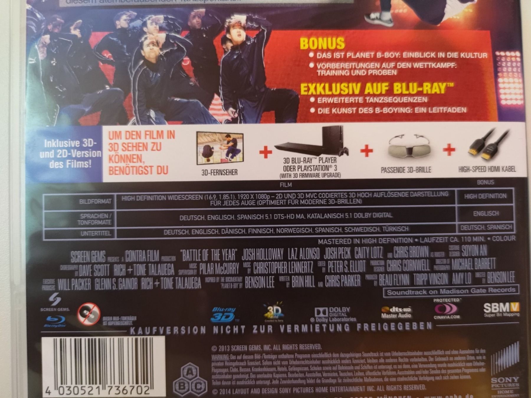 Tutti i DVDs: Battle of the Year – Usato da Liestal venduto da Kratzilla 3