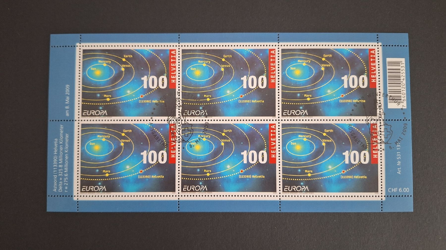 Tutti i francobolli: 2009,Nr.1312 Kleinbogen mit ET-Stempel – Nuovo (secondo la descrizione) da Pratteln venduto da walti-6060
