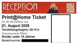 1 Kinderticket Karls Kühne Gassenschau - 21. 08. 2026