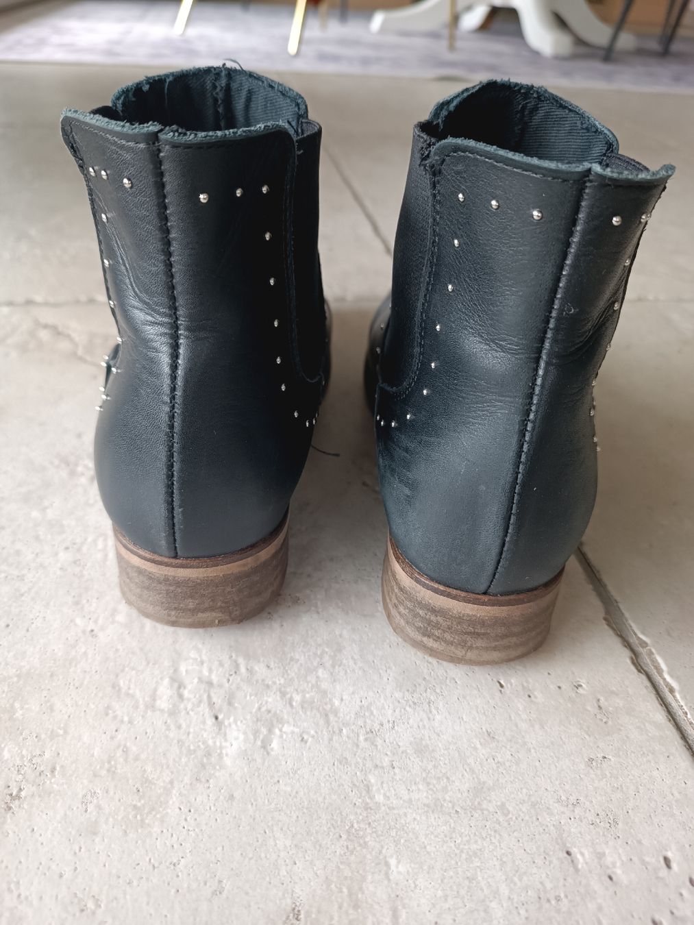 Damenschuhe: BOTTINES OXMOX CUIR NOIR 38 – Gebraucht aus Sierre von shirley04 3