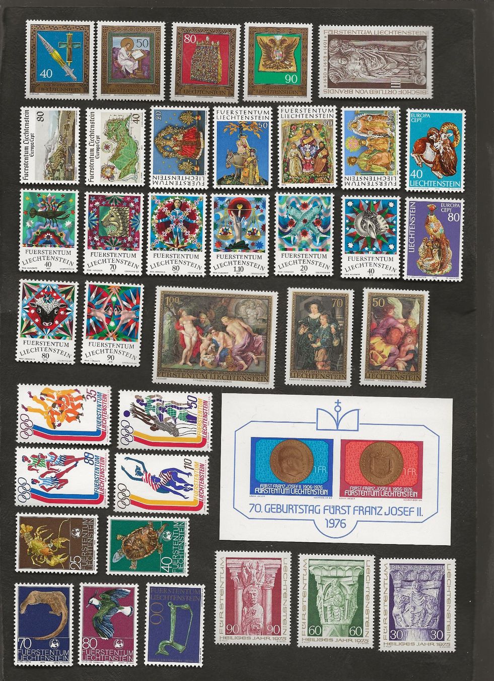 Tous les timbres: Liechtenstein 110 Marken postfrisch – D'occasion à Au ZH par xelagreb01 3