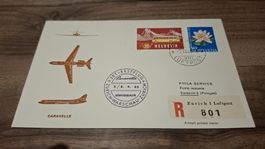 Jet Erstflug 08.04.1965 Zürich - Warschau - Zürich