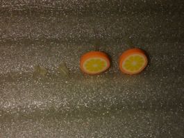 OHRRINGE MODESCHMUCK,,,ORANGE FRUCHT,,,MATTE