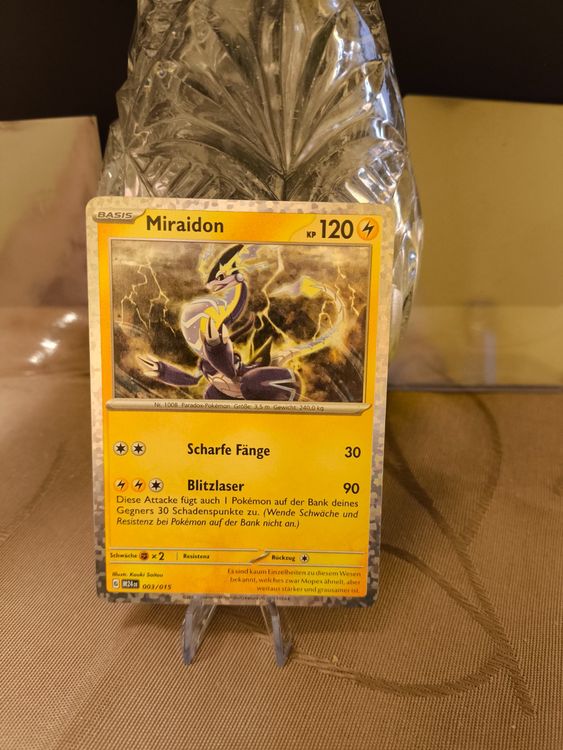mcdonald's miraidon pokemon card Pokemon McDonald's Promo Holo Foil Miraidon 003/015 Trading Card – The  Misfit Mission Collectables main image 0