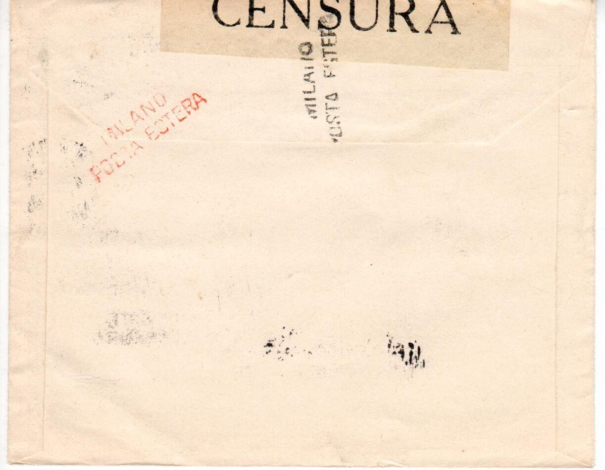 Tutti i francobolli: Brief nach Italien - Zensur – Usato da Wolhusen venduto da Curver9 1