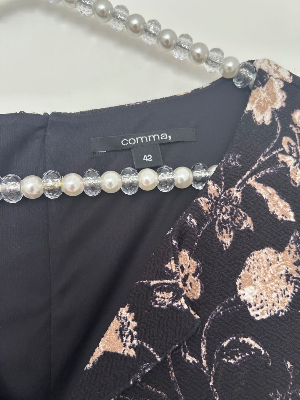 Comma Vestiti: Comma Kleid/Tunika, Grösse 40/42, Blumenmuster! Stretch – Usato da Horn venduto da Resvi 2