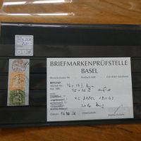 STRUBEL 25G + 26G auf Briefabschnitt mit Befund EINWANDFREI