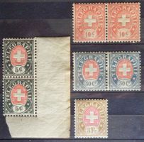 SUISSE 1881: Lot de timbres télégraphe neufs **