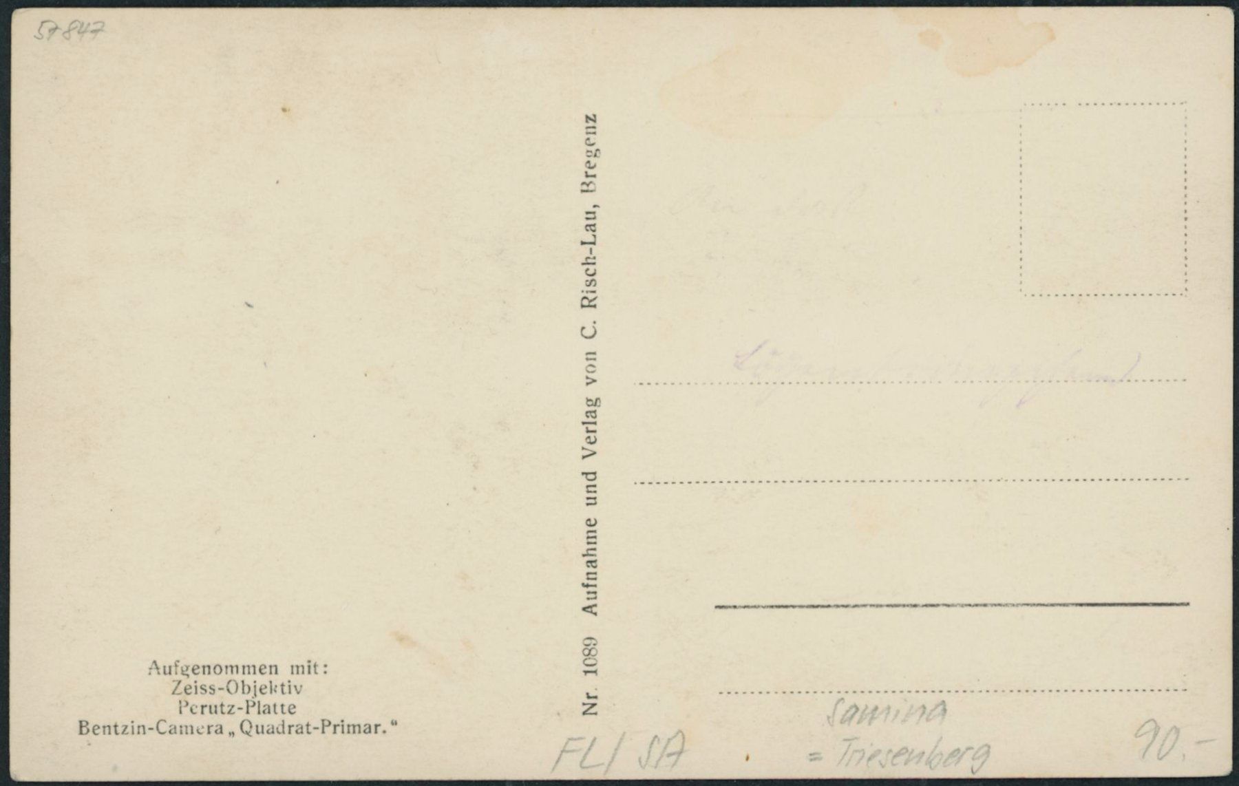 Cartoline postali: FL Samina - Triesenberg – Nuovo (secondo la descrizione) da Schindellegi venduto da dolpitz 1