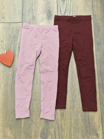 2 H&M Leggings Set Baumwolle Grösse 116 top Zustand