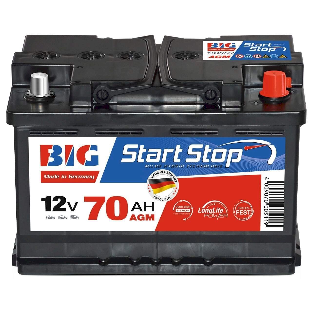 Batterie: BIG Start-Stop AGM 12V 70Ah – Nuovo e nell'imballaggio originale da Bottighofen venduto da zaap