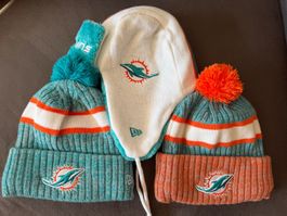 Miami Dolphins New Era Sideline Cold Weather Cuffed Knit