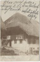 GLASHUETTEN ? AG 1902 Aargauer Strohdachhaus