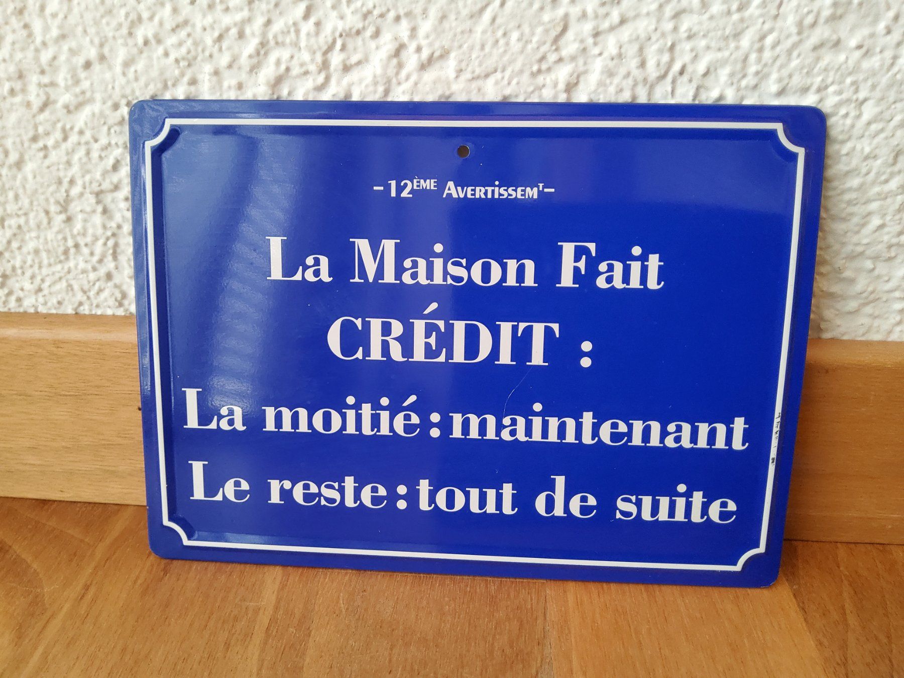 Ecriteaux: Plaque décorative en métal – D'occasion à Malleray par Broc-antique 4
