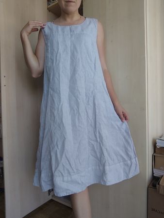 Linen leinen Summer Dress size 40 sleeveless