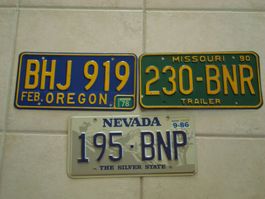 OTEGON MISSOURI UND NEVADA