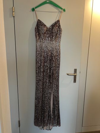Unique Festkleid Abendkleid mit Pailletten