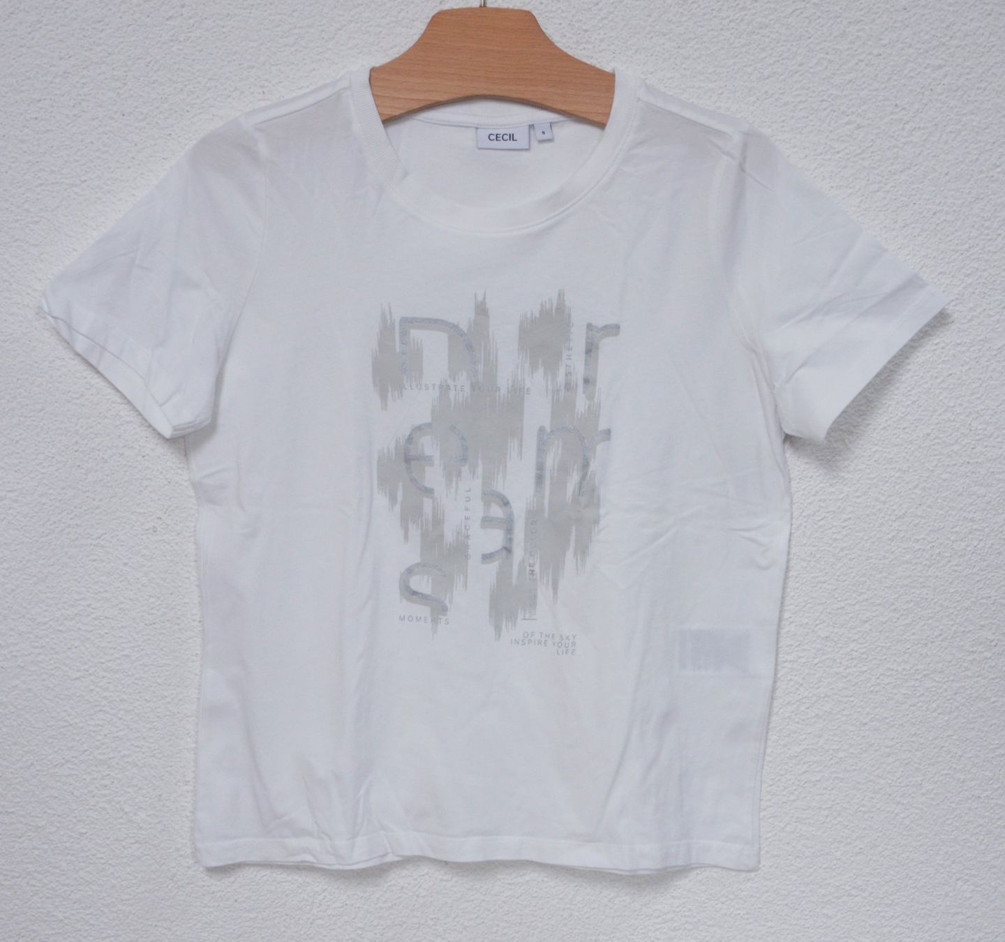 Cecil T-shirt: weisses Shirt von Cecil – Usato da Niederhasli venduto da littledrop