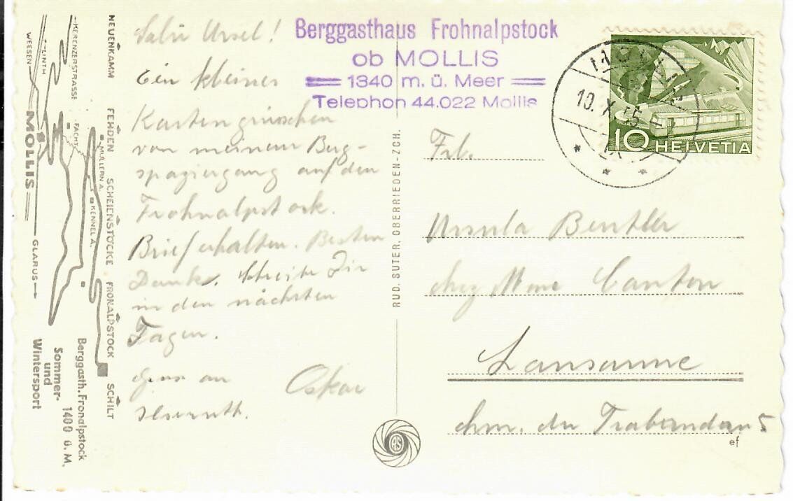 Ansichtskarten: Frohnalpstock – Gebraucht aus Hochdorf von Ziegel-16 1