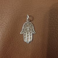 Amulett / Anhänger "Hand der Fatima", 925 silber