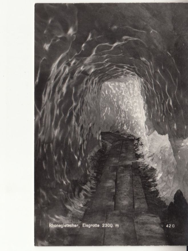 Ansichtskarten: Rhonegletscher Eisgrotte ca. 1940 – Gebraucht aus Bürglen TG von StampGraf
