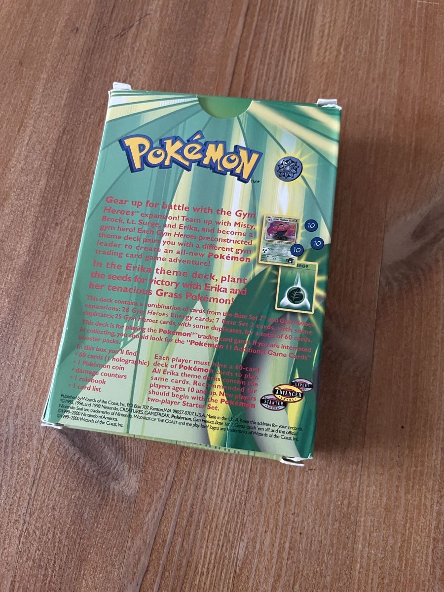 Pokémon Carte collezionabili: Pokémon Deck, Erika, englisch, gym heroes – Usato da Männedorf venduto da Qurop 7