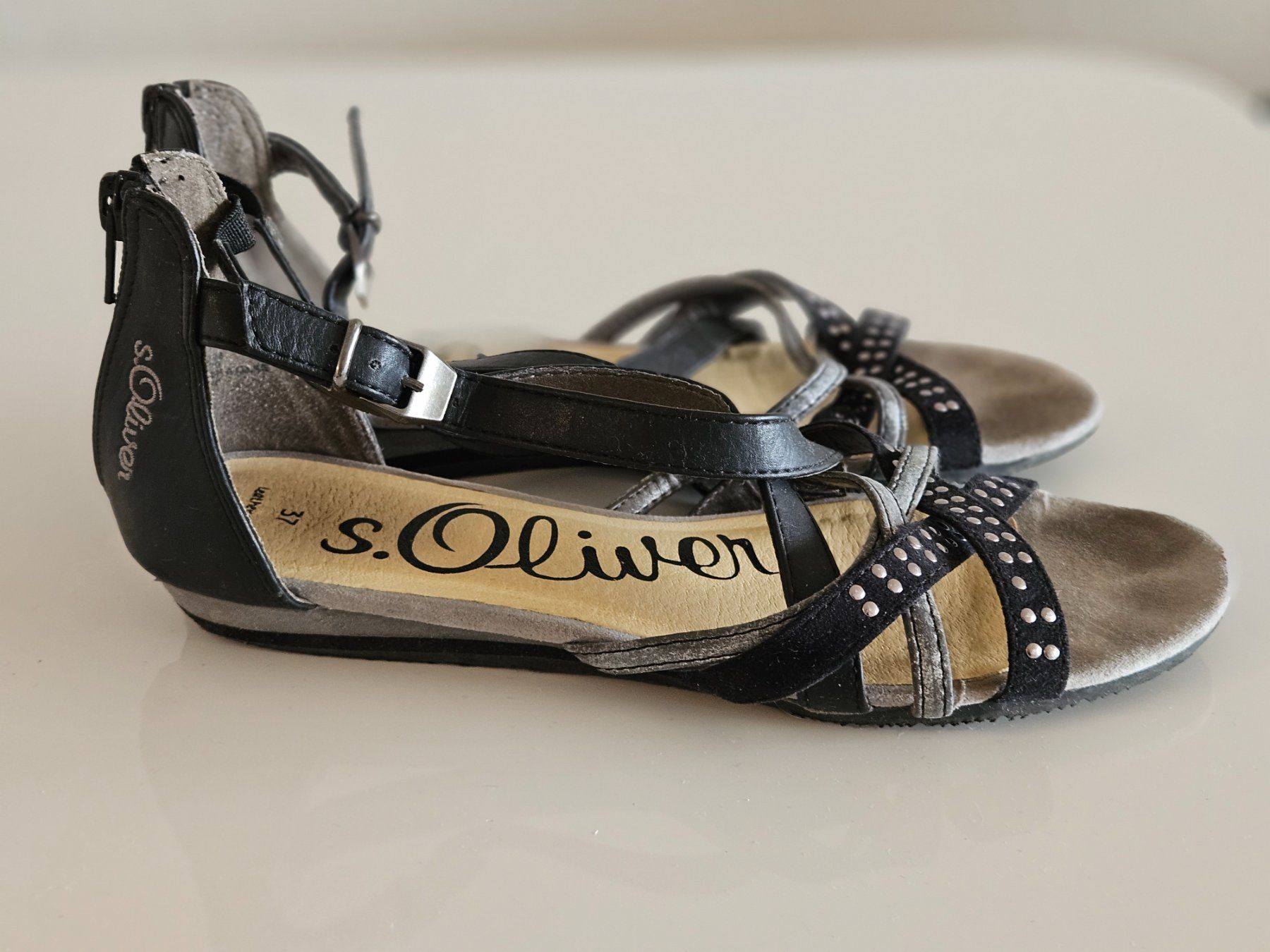S.Oliver Scarpe da donna: Flache Sandalen von S.Oliver – Usato da Luzern venduto da J.Co 1