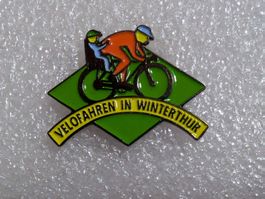 Ansteckpin 255: Velofahren in Winterthur