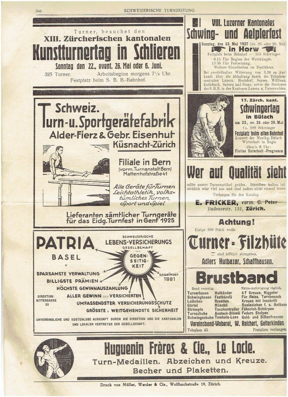 Revues & Magazines: Schweizerische Turnerzeitung 1927 – D'occasion à Flims - Dorf par Stagediver 1