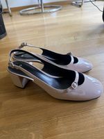 Mango Escarpins Mary Jane Slingback Rose T. 39