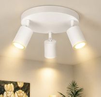 Spotleuchte weiss rund 3flammig Deckenlampe Leuchte LED
