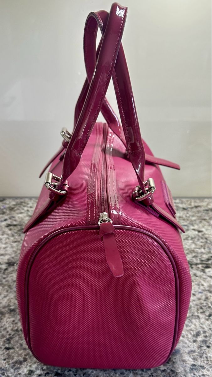 Taschen für Damen: ORIGINAL LONGCHAMP BOWLING BAG wunderschönes Himbeerrot – Gebraucht aus Liestal von Camaieu66 2