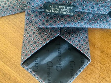 Christian Dior Monsieur Krawatte Seide Blau Vintage