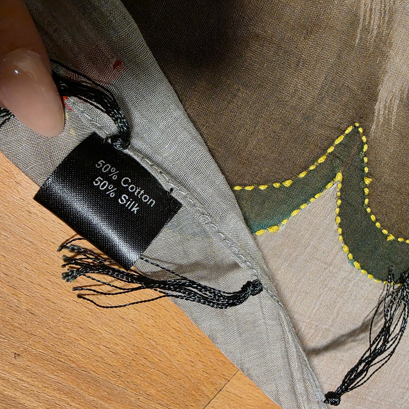 Foulards, Tücher & Schals: Camerucci Seidenschal mit Baumwolle ,neuwertig – Gebraucht aus Wald ZH von CapLux 4