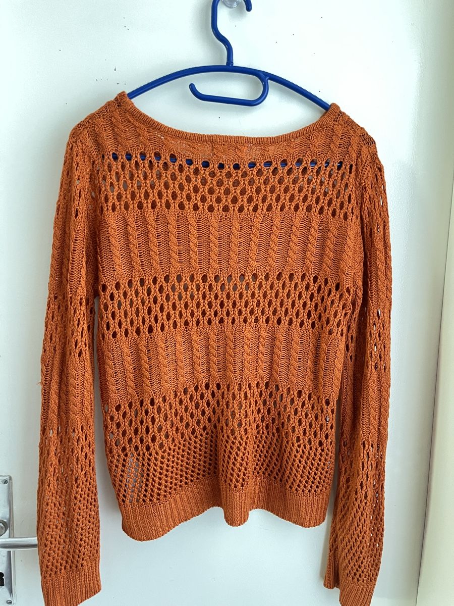 Maglioni & Felpe: Trendiger Sommer Strickpullover in Orange - Grösse M – Usato da Schübelbach venduto da lan_2rdc 1