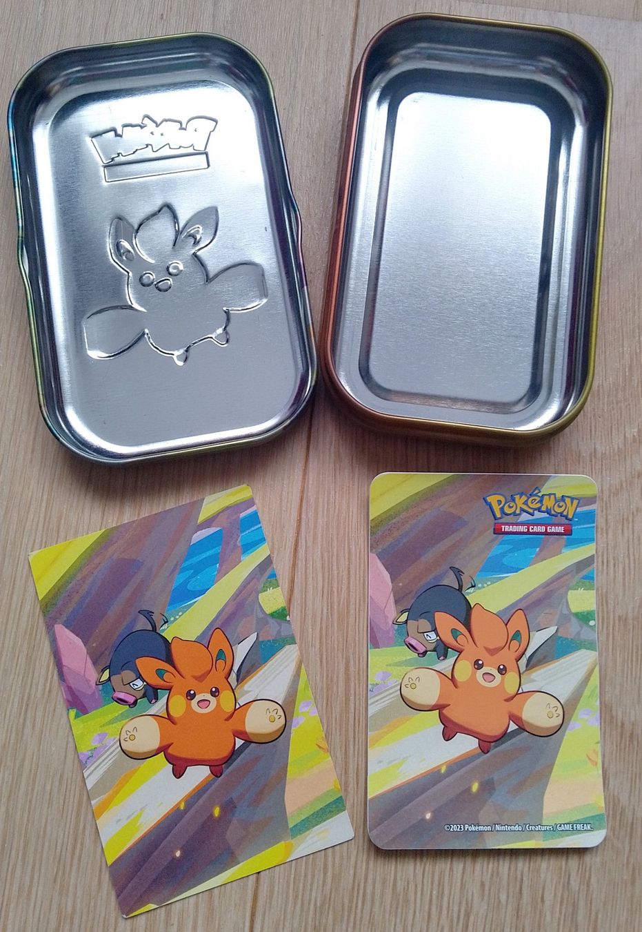 Pokémon Carte collezionabili: Leere Pokemon Mini Tin Mouse Pawmi N. #0921 Dose – Usato da Wohlen AG venduto da salamanderspielwaren 3