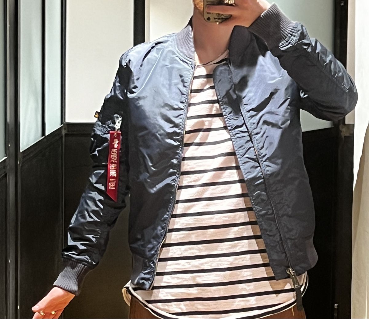 Alpha Industries Jacken: Alpha Industries Bomberjacke - rep blue – Gebraucht aus flawil von KauzigerBergeremit 9
