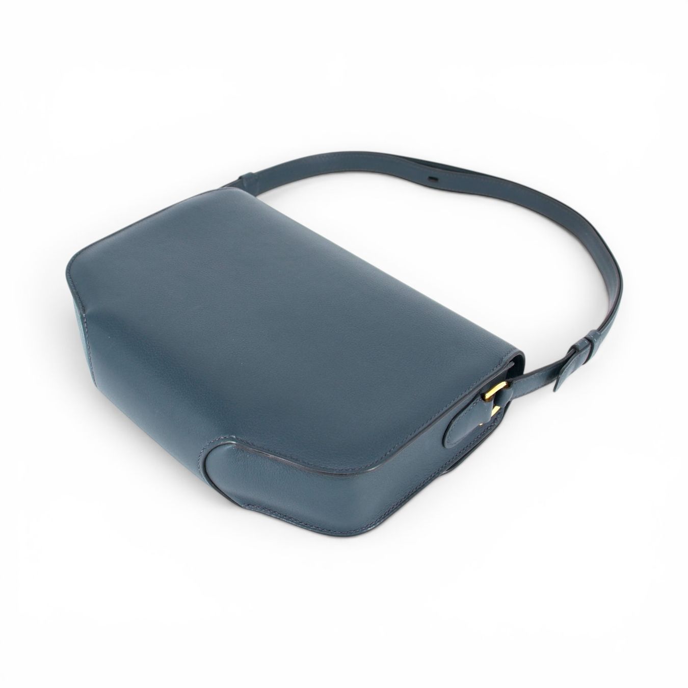 Hermès Borse da donna: Hermès Cherche Midi 25 Evercolor Bleu océan – Usato da Binningen venduto da Designerlabels 8