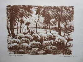 SENN CONRAD  LITHOGRAPHHIE SIGNIERT