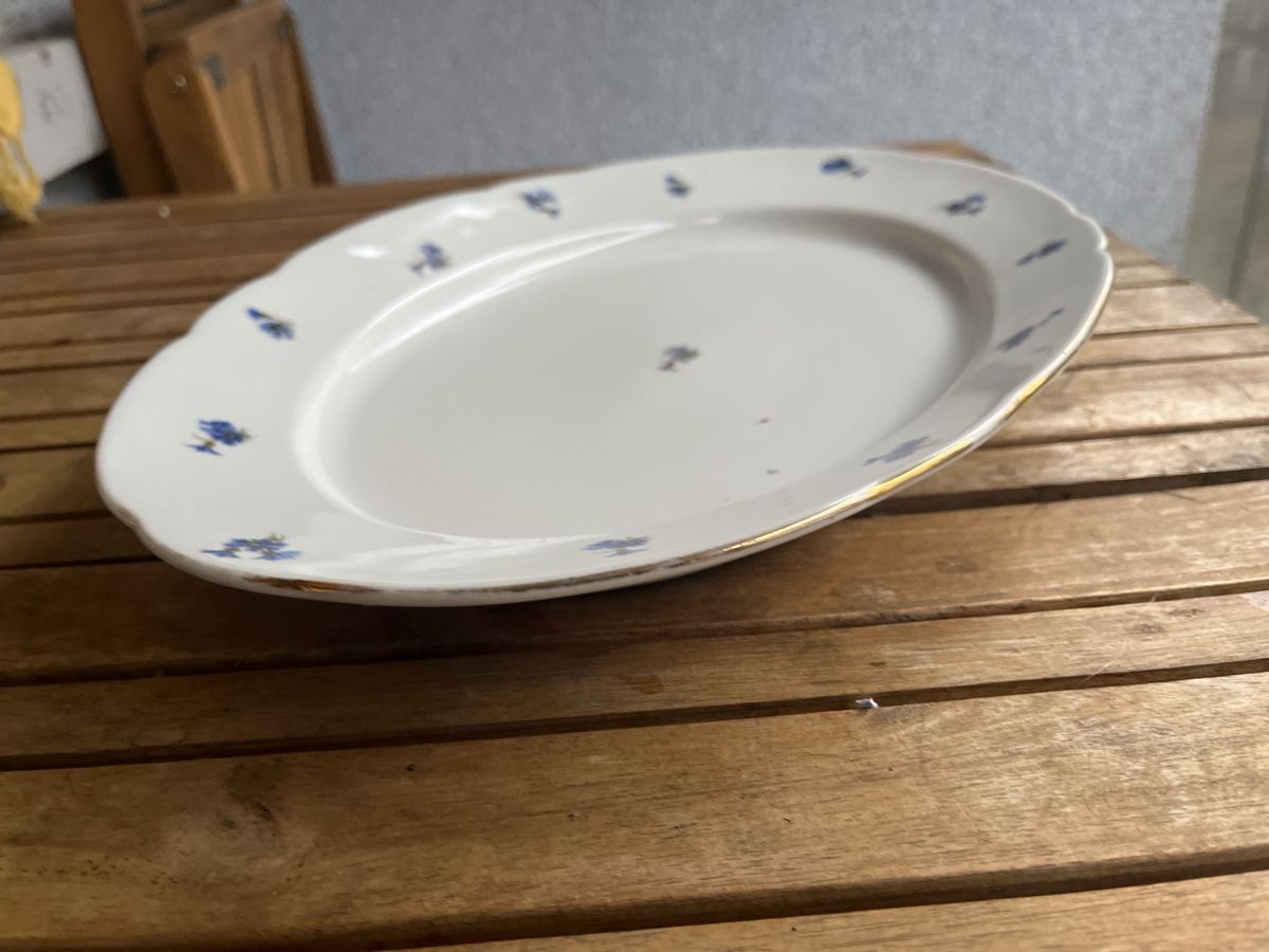 Piatti di portata: grosse Servierplatte, Schüssel, Langenthal mit Kornblumen – Usato da Wila venduto da Fritz-Wila 1