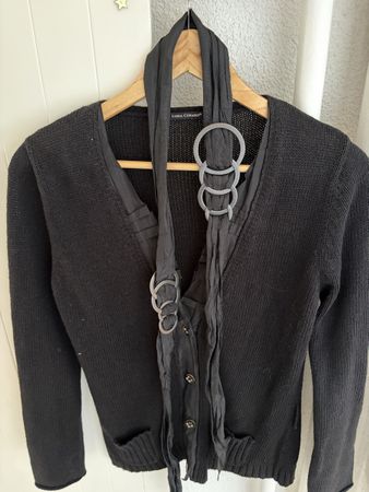Luisa Cerano Strickjacke schwarz Grösse 40 sehr gut
