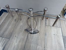 Fink Kerzenständer 5-armig silberfarben Metall