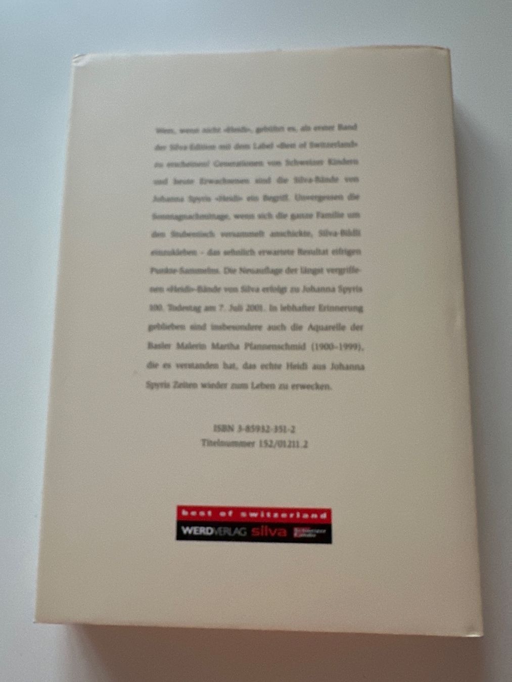 Libri: Heidi I&II Bücher Set, Silva Verlag – Usato da Schwarzenburg venduto da mezulienka 5