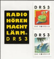 LOT 3 Kultige DRS 3 Stickers 🤓 Radio DRS / SRF
