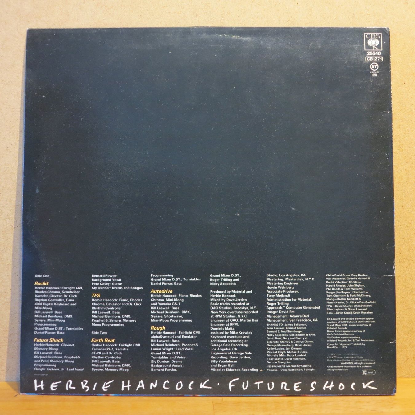 Vinyles: Herbie Hancock - Future Shock – D'occasion à Zürich par Naim60 1